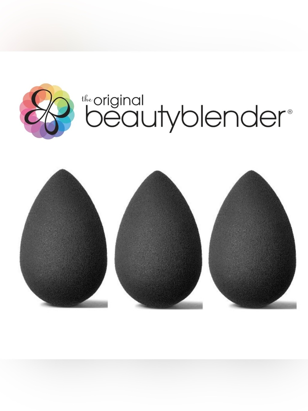 Beautyblender Black pro Sponge 3 Pack Authentic – no retail packaging